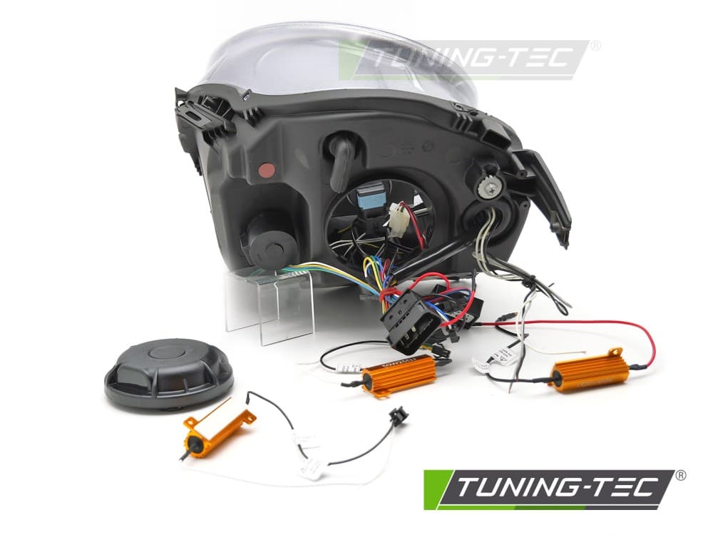 Predné svetlá Mini Cooper F56 14-17 Tube Light DRL Glossy Black – náhľad 4