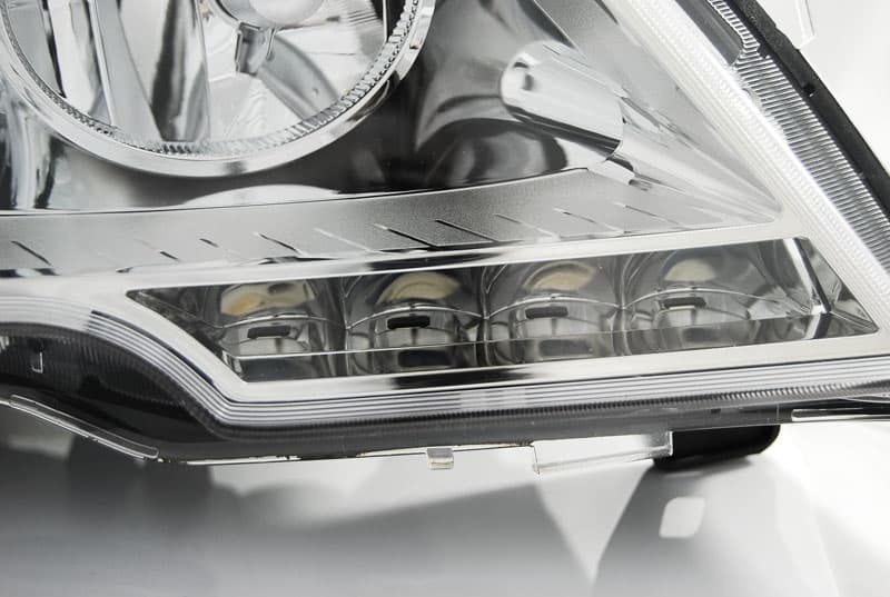 Predné svetlá Mercedes Vito W639 10-14 DRL Chrome – náhľad 3