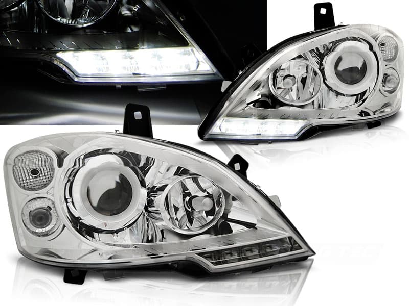 Predné svetlá Mercedes Vito W639 10-14 DRL Chrome