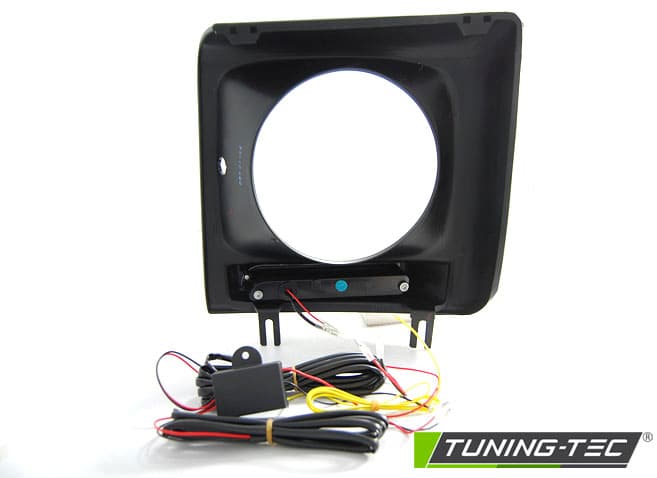 Predné svetlá Mercedes G trieda W463 01-12 Frame LED DRL Black - A8 – náhľad 3