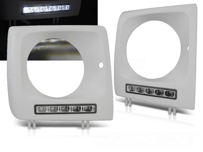 Predné svetlá Mercedes G trieda W463 01-12 Frame LED DRL (nelakované)