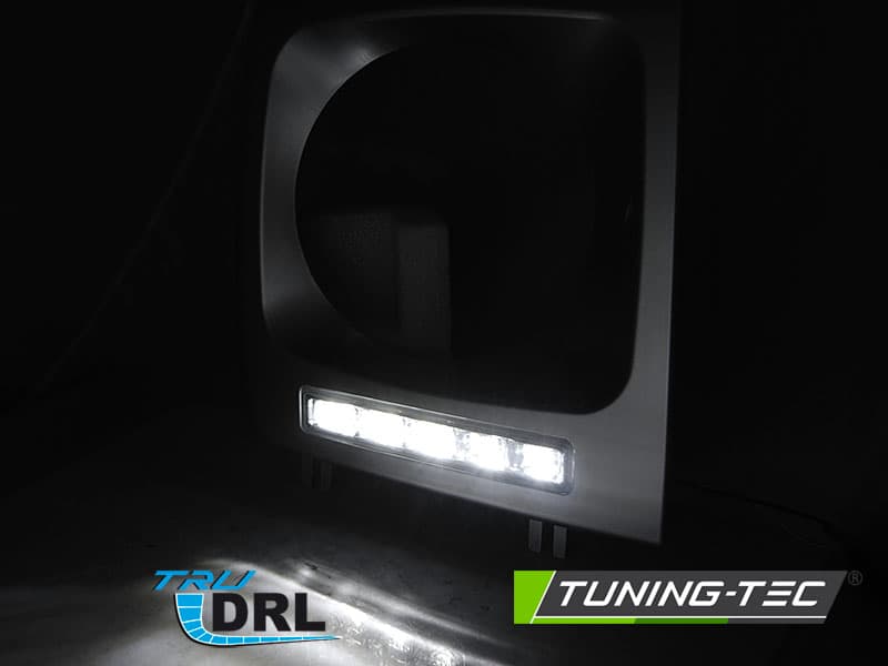 Predné svetlá Mercedes G trieda W463 01-12 Frame LED DRL Silver – náhľad 3