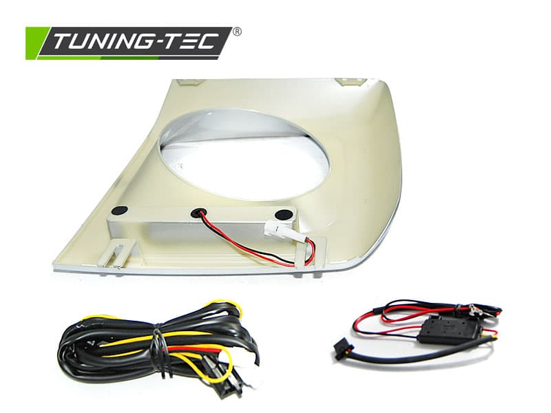 Predné svetlá Mercedes G trieda W463 01-12 Frame LED DRL Silver – náhľad 4