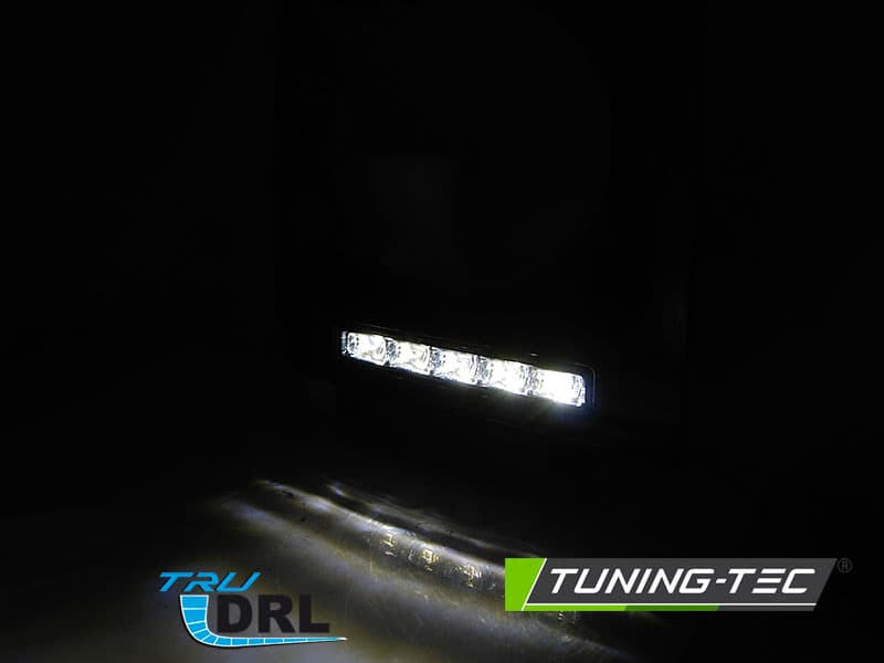 Predné svetlá Mercedes G trieda W463 01-12 Frame LED DRL Black - D4 – náhľad 3