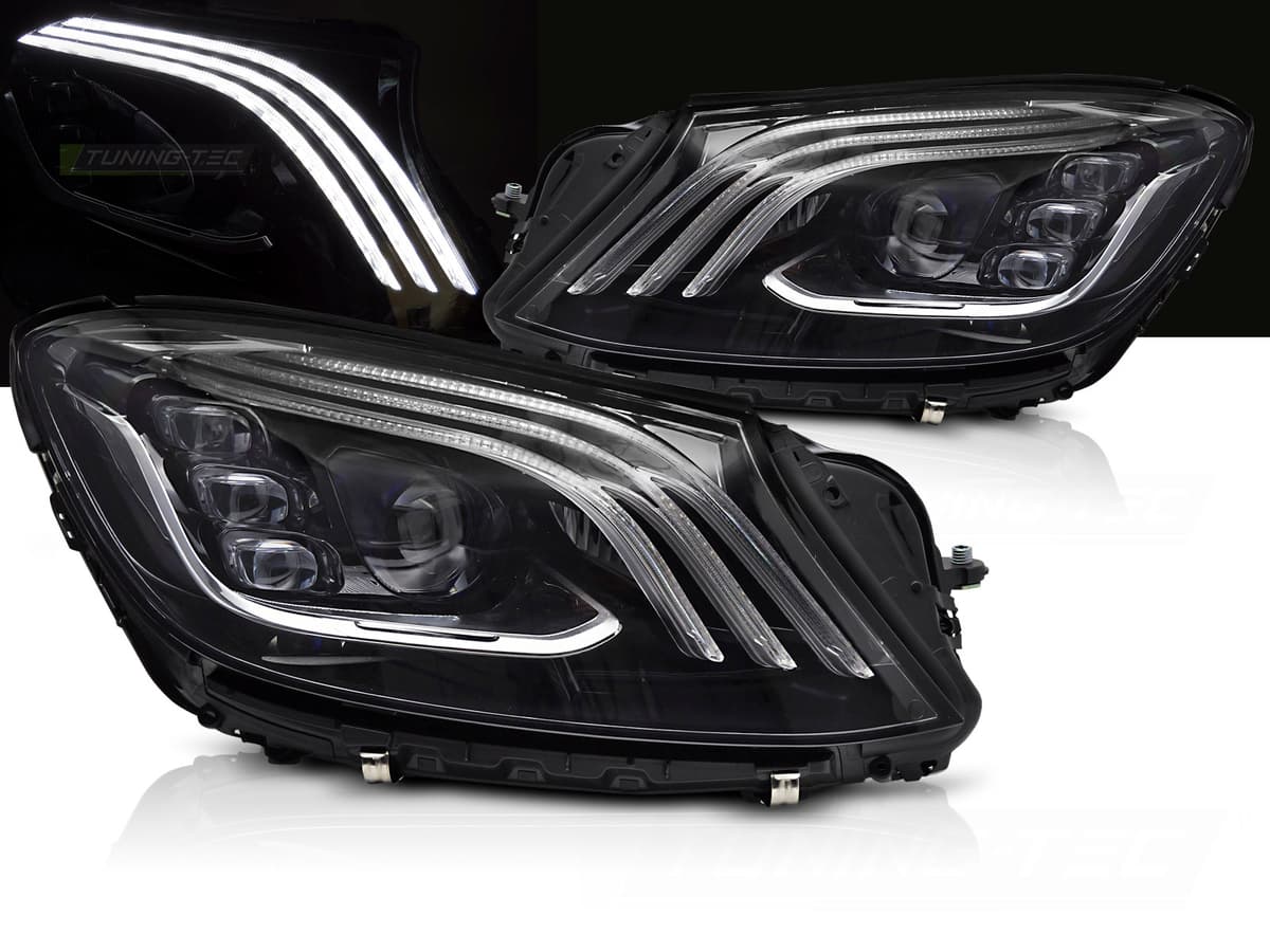 Predné Full LED svetlá Mercedes S trieda W222 13-17 DRL