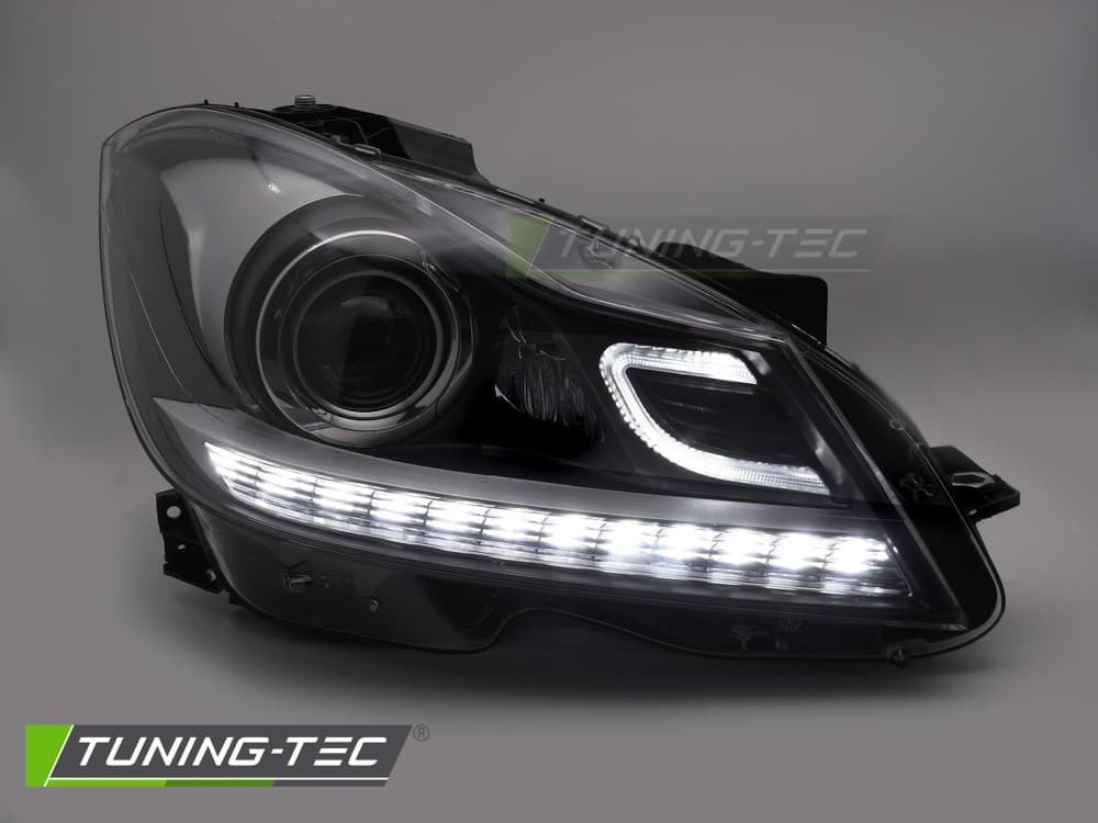 Predné svetlá Mercedes C trieda W204 11-14 XENON LOOK – náhľad 2