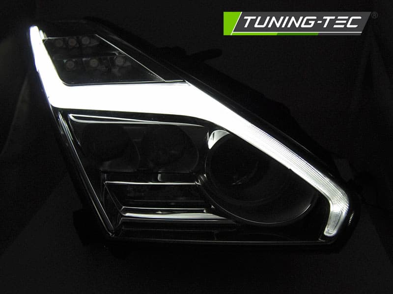 Predné LED svetlá Nissan GT-R 08-13 Tube Chrome – náhľad 3