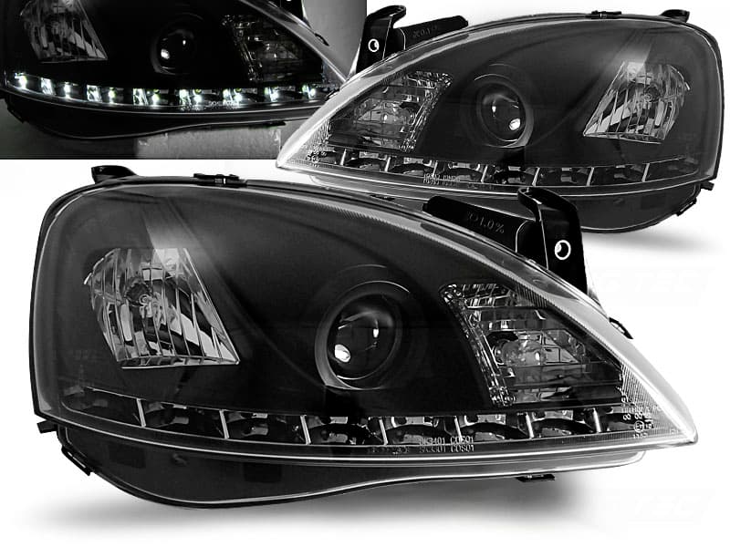 Predné svetlá Opel Corsa C 00-06 Daylight Black