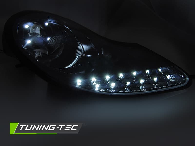 Predné svetlá Porsche Boxster 986 / 911 996 96-04 Daylight Glossy Black – náhľad 2