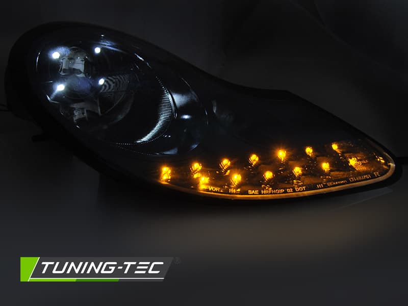 Predné svetlá Porsche Boxster 986 / 911 996 96-04 Daylight Glossy Black – náhľad 3