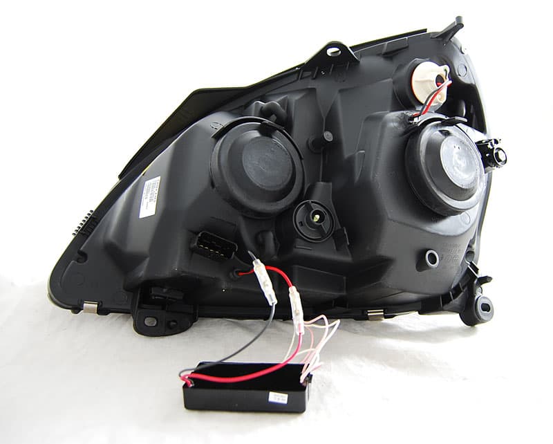 Predné svetlá Renault Clio II 01-05 Angel Eyes CCFL Black – náhľad 2