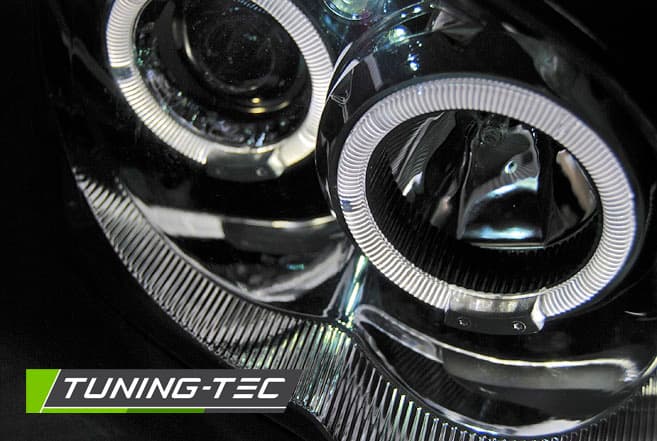 Predné svetlá Subaru Impreza II 03-05 Angel Eyes Chrome – náhľad 2