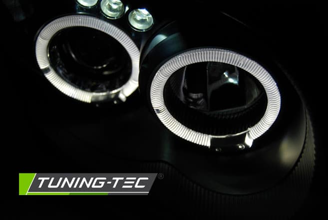 Predné svetlá Subaru Impreza II 03-05 Angel Eyes Black – náhľad 3