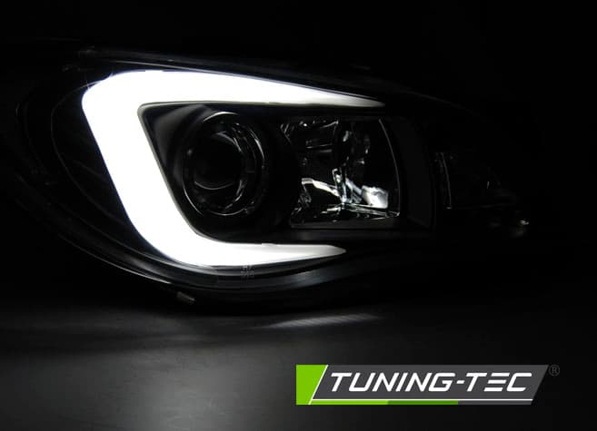 Predné xenónové svetlá Subaru Impreza II 06-07 Tube Light Black – náhľad 2