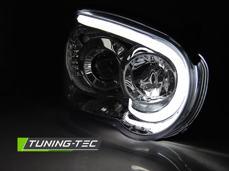 Predné svetlá Subaru Impreza II 03-05 Tube Light Chrome – náhľad 2