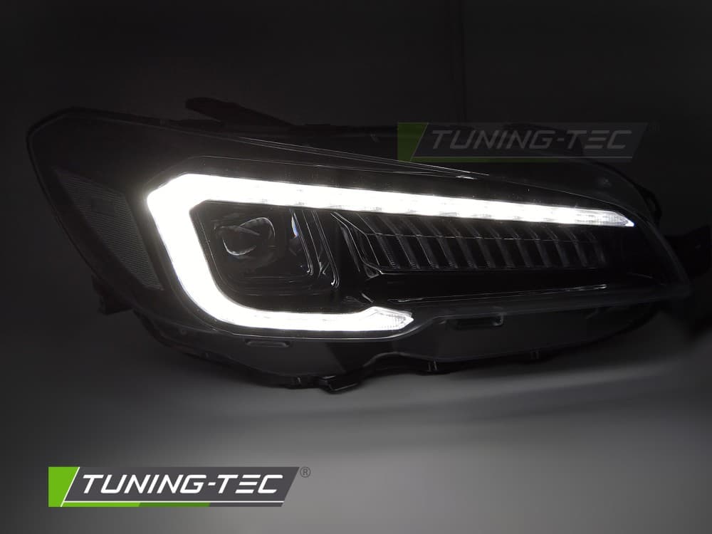 Predné Full LED svetlá Subaru WRX 15-22 Tube Black – náhľad 2