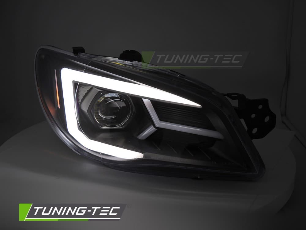 Predné svetlá Subaru Impreza II GD GG 05-07 Black – náhľad 2