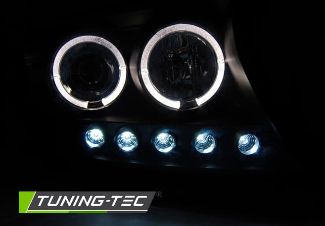 Predné svetlá Toyota Land Cruiser 200 07-12 Angel Eyes Black – náhľad 2