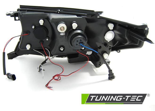 Predné svetlá Toyota Land Cruiser 200 07-12 Angel Eyes Black – náhľad 4