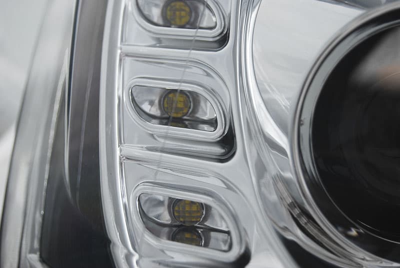 Predné svetlá Volkswagen Jetta VI 11-18 Tube Light DRL Chrome – náhľad 2
