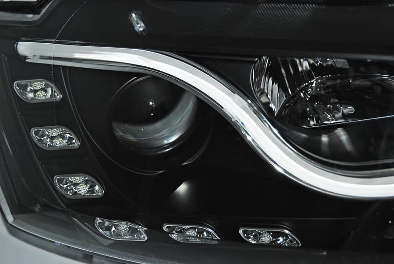 Predné svetlá Volkswagen Jetta VI 11-18 Tube Light DRL Black – náhľad 2