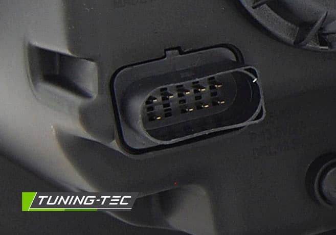 Predné svetlá Volkswagen Transporter T6 15-19 Tube Light DRL Black Chrome — bazár – náhľad 7