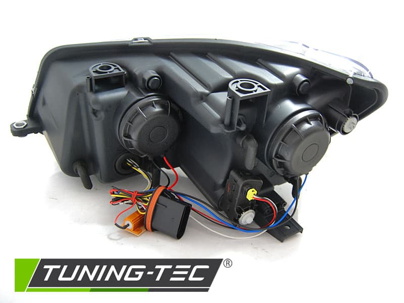 Predné svetlá Volkswagen Touran I 10-15 Tube Light DRL Black – náhľad 5