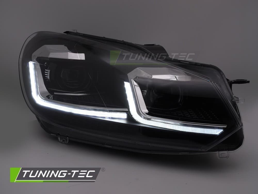 Predné svetlá Volkswagen Golf VI 08-12 Silver Line LED DRL – náhľad 4