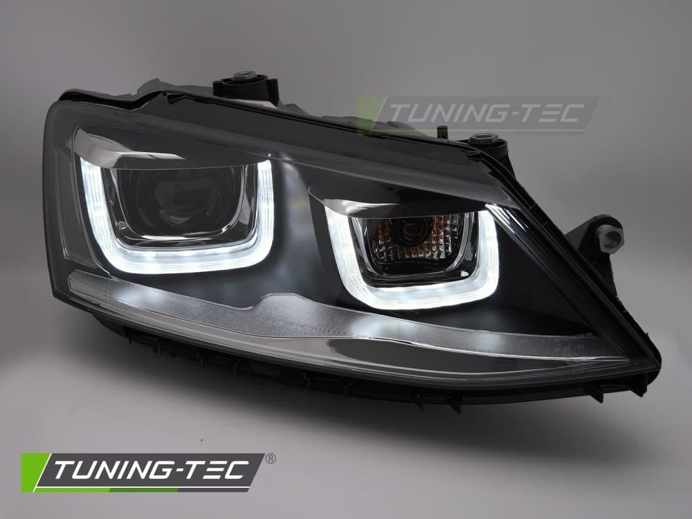 Predné svetlá Volkswagen Jetta VI 11-18 U-LED DRL – náhľad 3