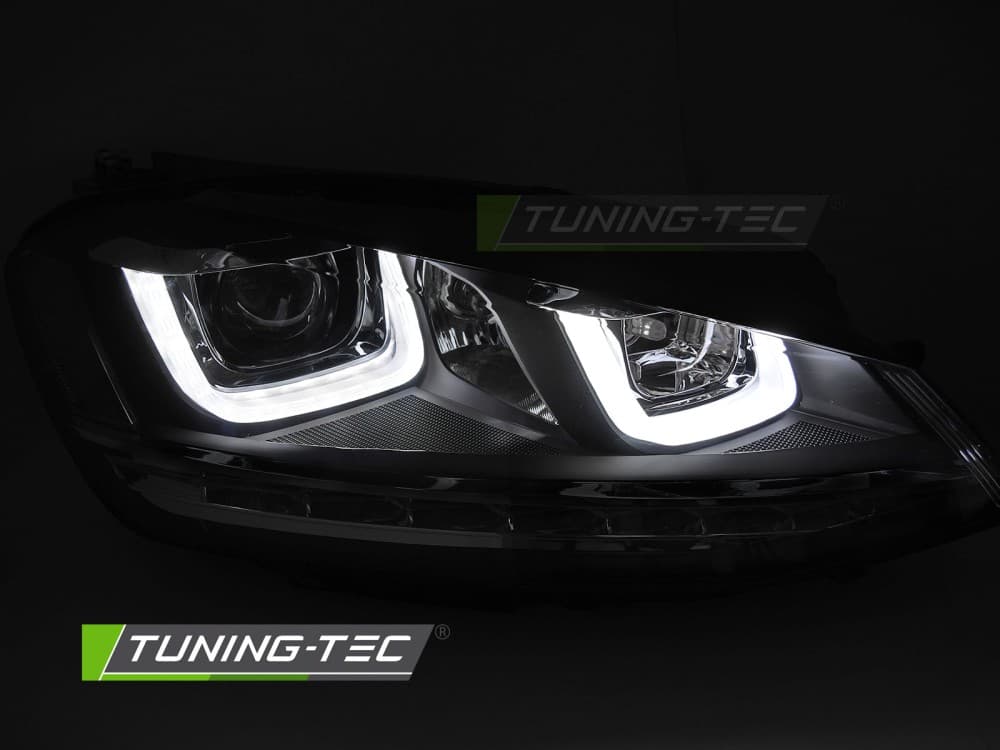 Predné svetlá Volkswagen Golf VII 13-17 Silver Line LED DRL (prísvit do zákruty) – náhľad 2