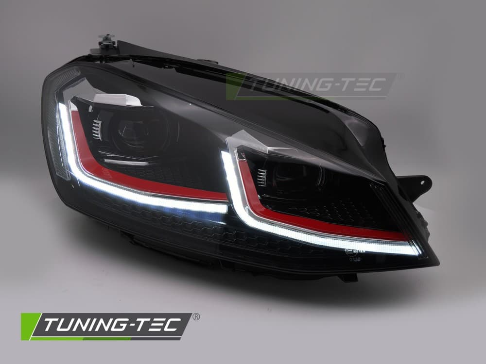 Predné svetlá Volkswagen Golf VII 13-17 Red Line LED DRL – náhľad 4