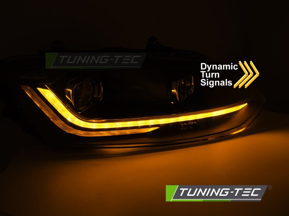 Predné svetlá Volkswagen Polo V 6R 09-17 Silver Line LED DRL – náhľad 3