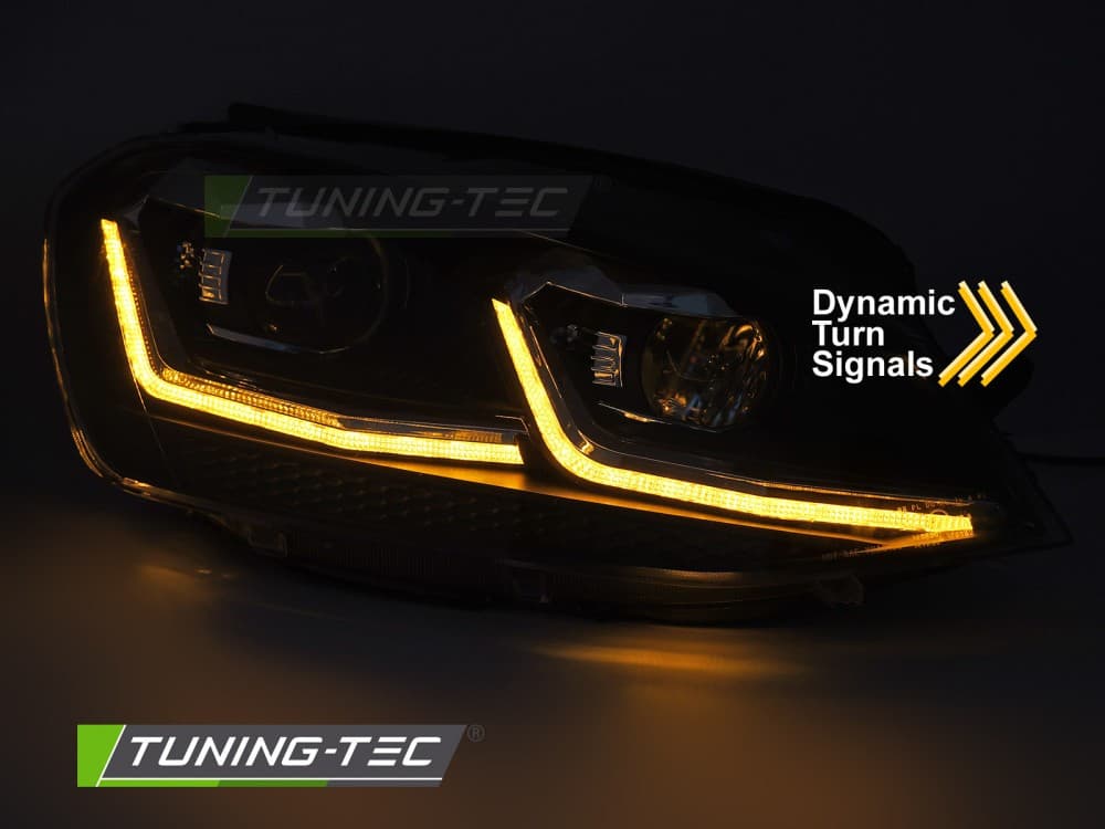Predné svetlá Volkswagen Golf VII 13-17 Silver LED DRL (homologované) – náhľad 3