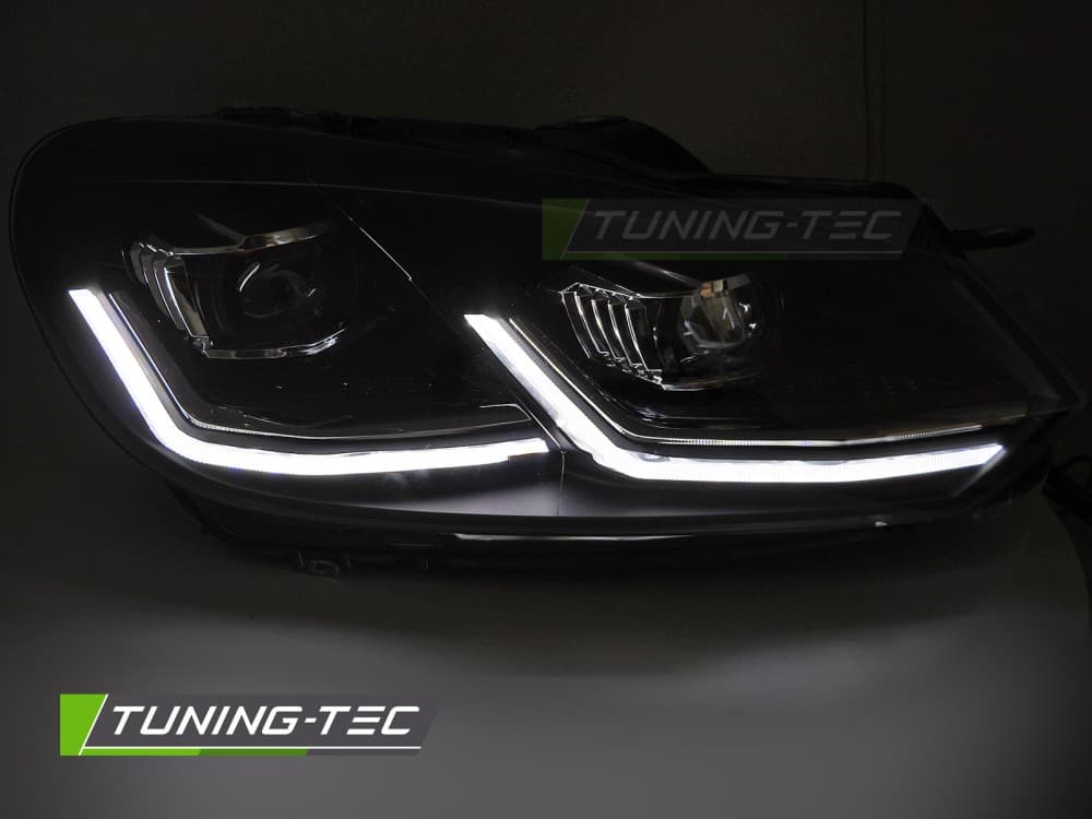 Predné Full LED svetlá Volkswagen Golf VI 08-12 Silver SEQ DRL – náhľad 2