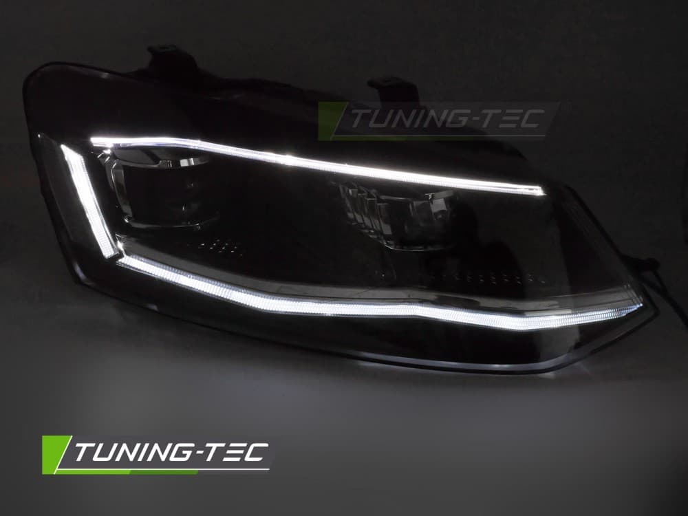 Predné svetlá VW Polo 6R 09-17 LED Silver DRL SEQ – náhľad 2