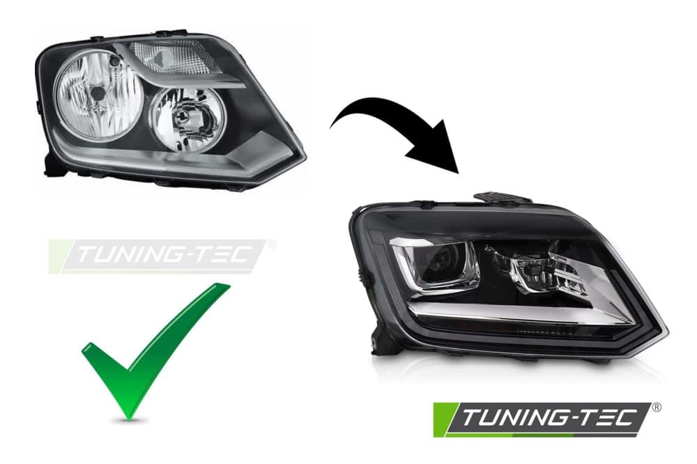 Predné svetlá LED DRL VW Amarok 09-16 – náhľad 4