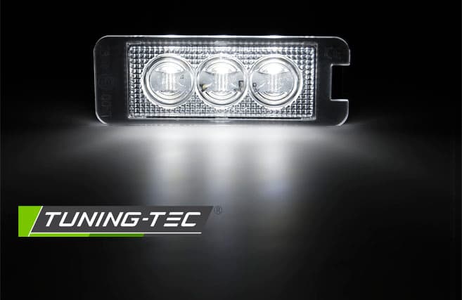 LED osvetlenie ŠPZ VW Golf IV/V/VI/VII, Passat B6, Passat CC, Scirocco 3xLED – náhľad 2