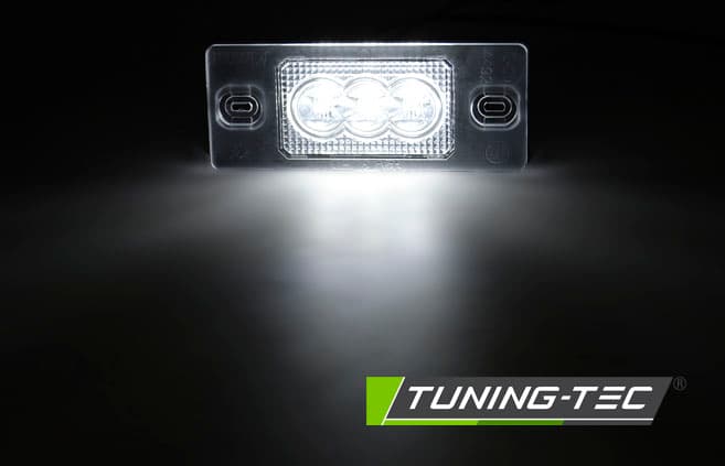 LED osvetlenie ŠPZ VW Tiguan / Touareg / Golf V Variant / Porsche Cayenne 3xLED s Canbus – náhľad 2