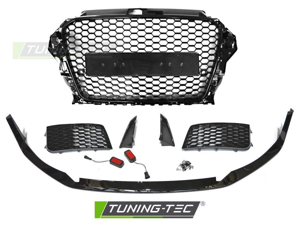 Predný nárazník Audi A3 8V 12-16 Sport Black PDC – náhľad 4