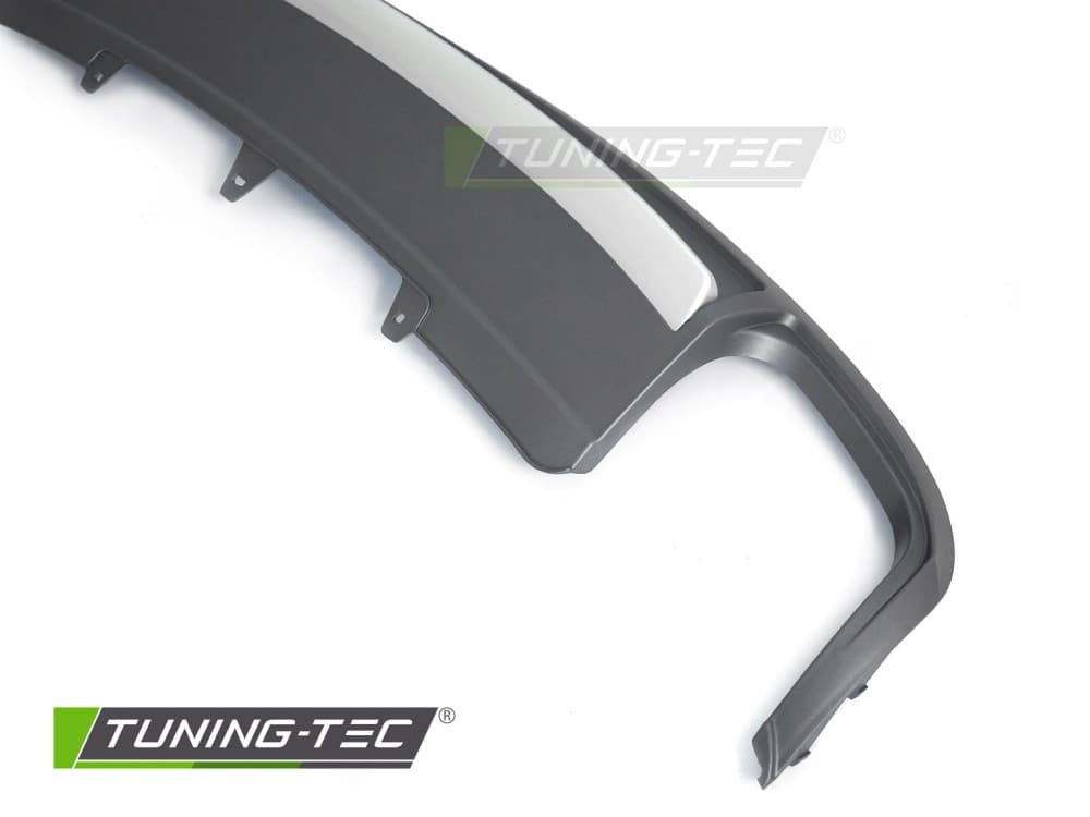 Difúzor Audi A4 B8 08-11 Sport S Style Silver na jednu koncovku výfuku – náhľad 3