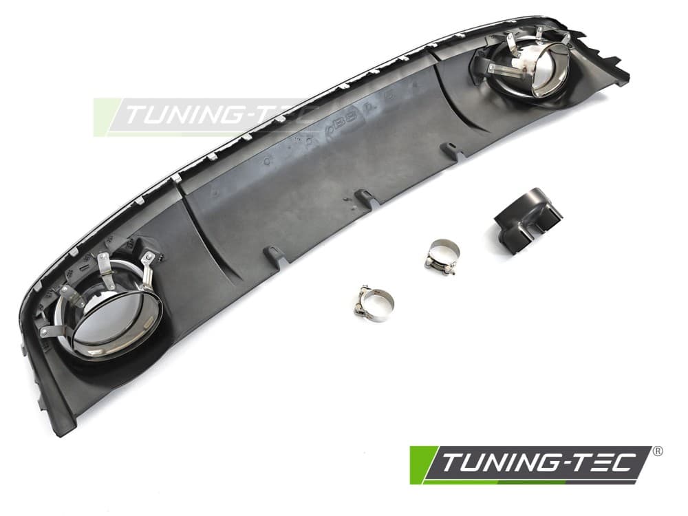Difúzor Audi A4 B8 12-15 Single Outlet Glossy Black Sport Style – náhľad 6