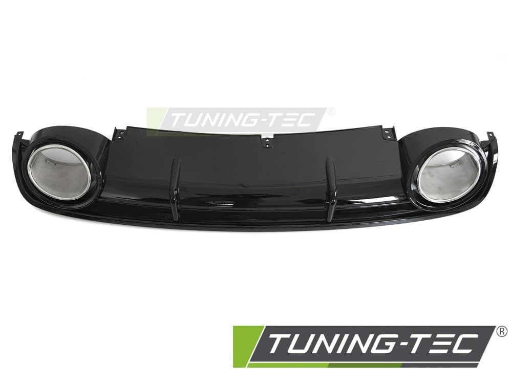 Difúzor Audi A6 C6 04-11 Twin Outlet Glossy Black Sport Style – náhľad 2