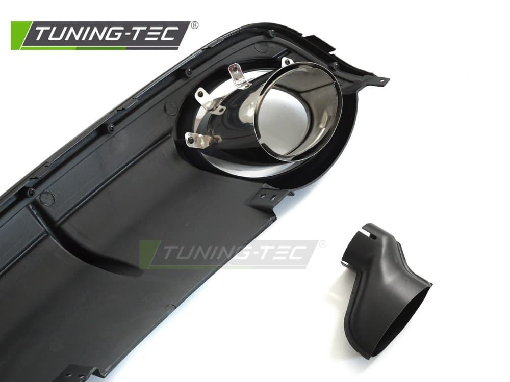 Difúzor Audi A6 C6 04-11 Twin Outlet Glossy Black Sport Style – náhľad 3