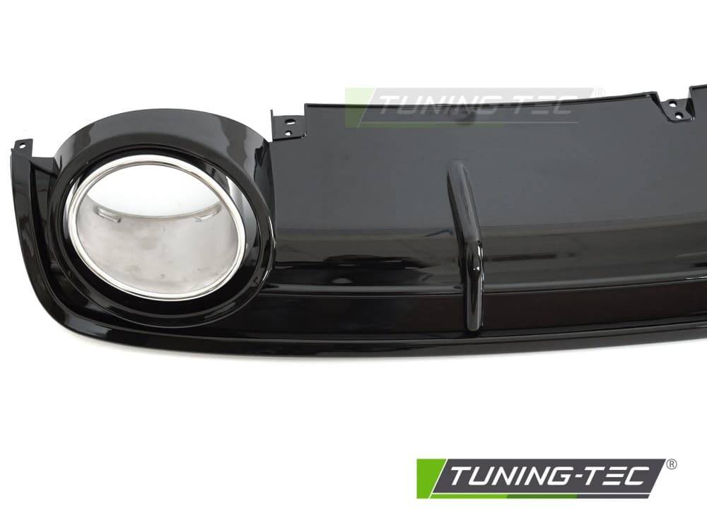 Difúzor Audi A6 C6 04-11 Twin Outlet Glossy Black Sport Style – náhľad 4