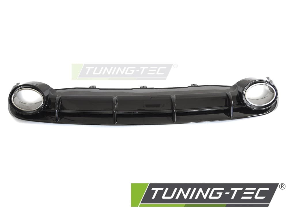 Difúzor Audi A6 C7 11-14 Twin Outlet Glossy Black Sport Style – náhľad 2
