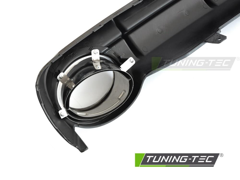 Difúzor Audi A6 C7 11-14 Twin Outlet Glossy Black Sport Style – náhľad 3