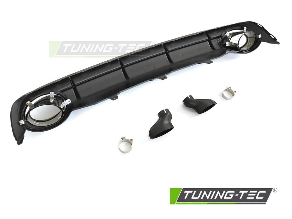 Difúzor Audi A6 C7 11-14 Twin Outlet Glossy Black Sport Style – náhľad 5