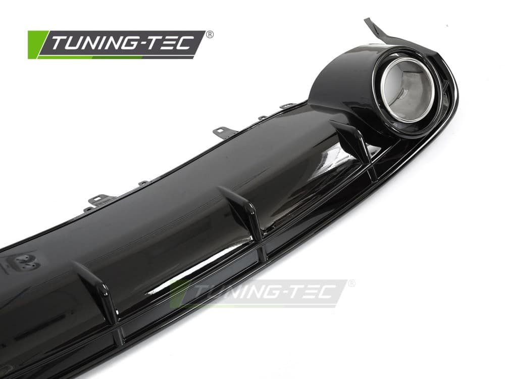 Difúzor Audi A6 C7 14-18 Twin Outlet Glossy Black Sport Style – náhľad 3