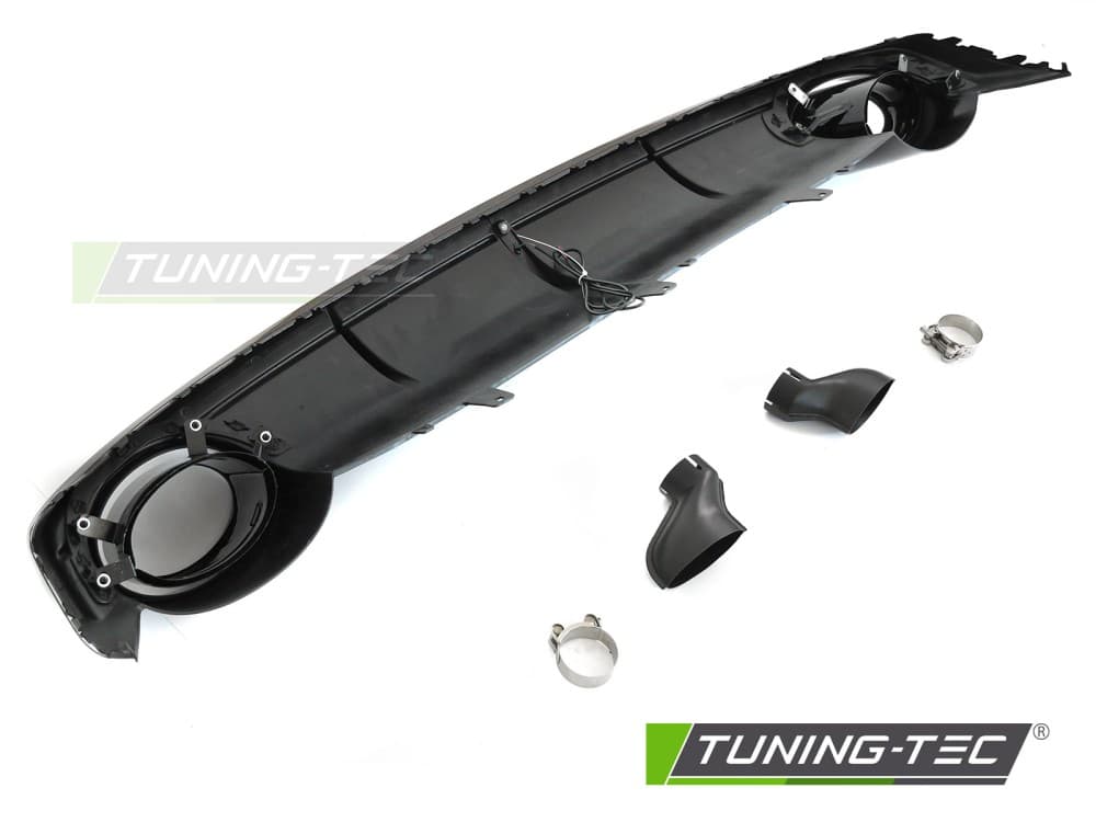 Difúzor Audi A7 C7 10-14 Twin Outlet Glossy Black s LED brzdovým svetlom Sport Style – náhľad 6
