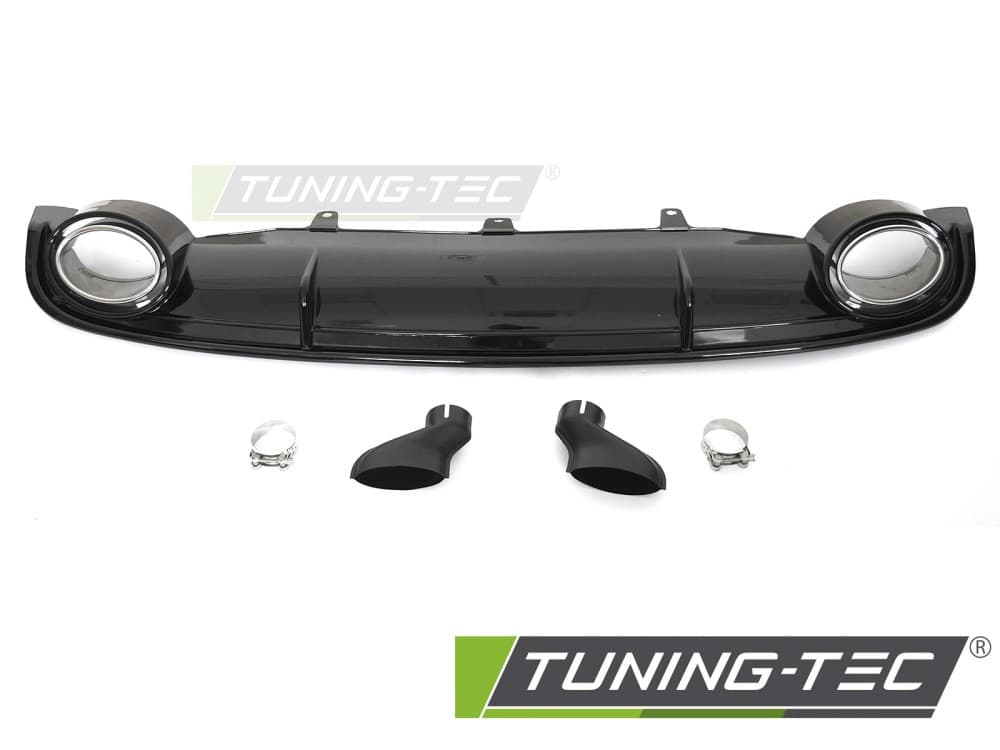 Difúzor Audi A7 C7 10-14 Twin Outlet Sport Style Glossy Black – náhľad 2